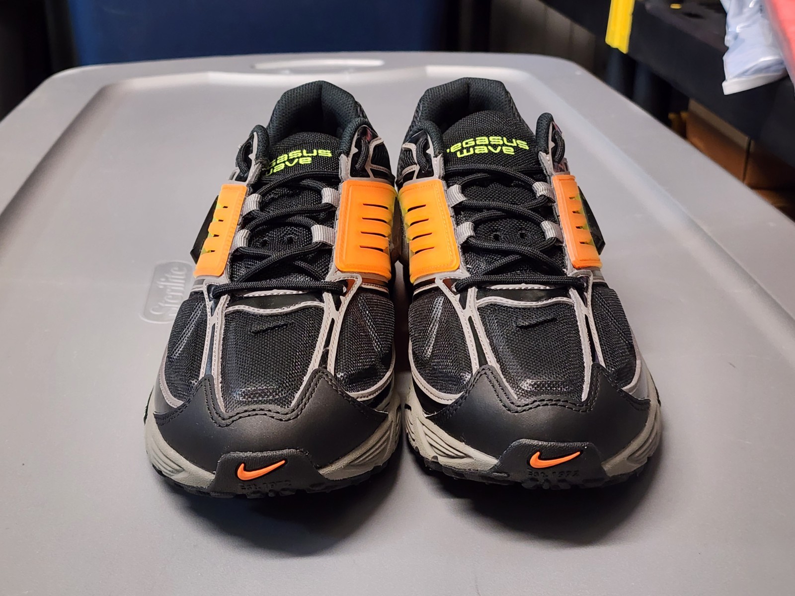 Nike Air Pegasus Wave IB0612-005 Men's Running Shoes Black Orange US 10