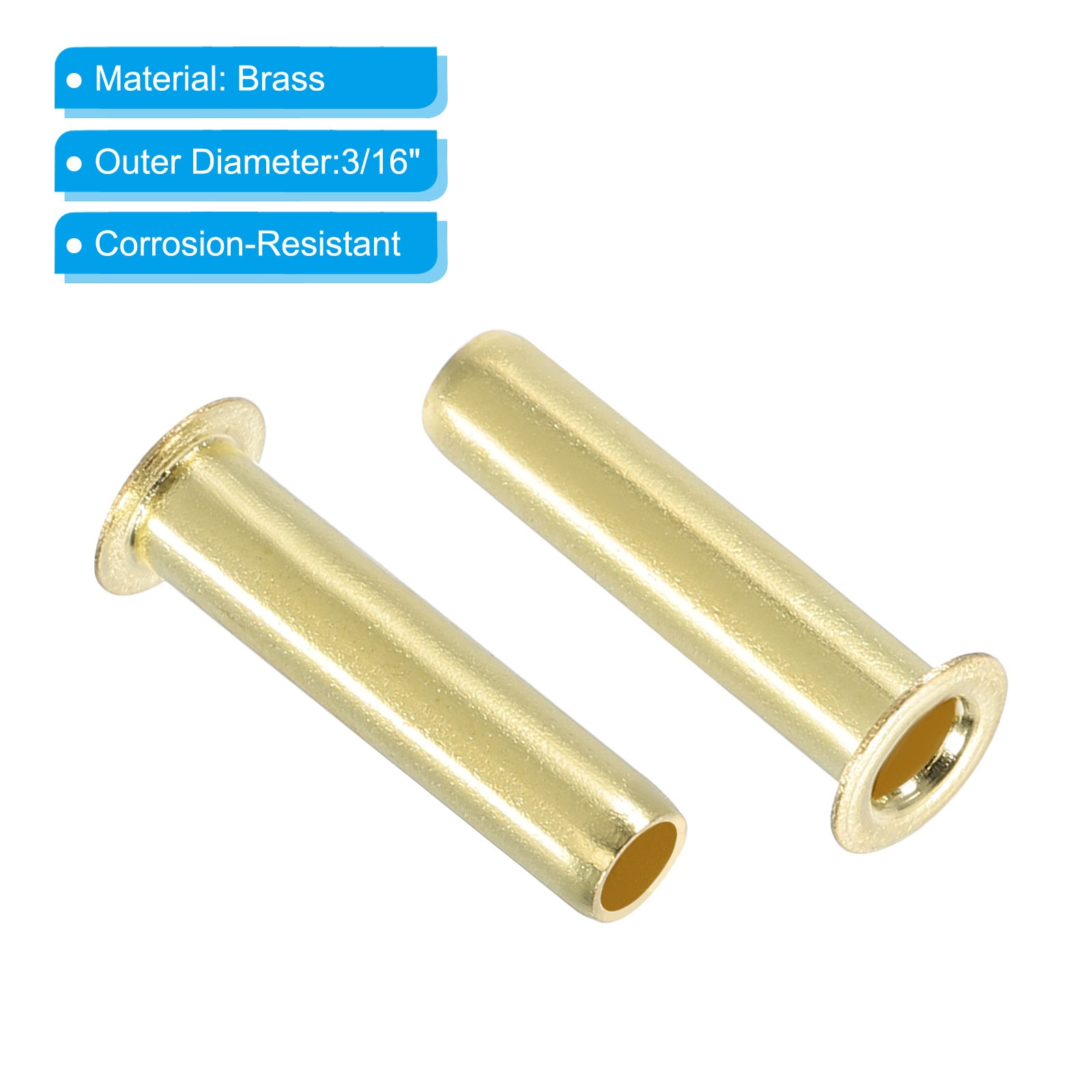 3/16" Brass Compression Fittings,100Pcs Compression Insert Tube Fitting