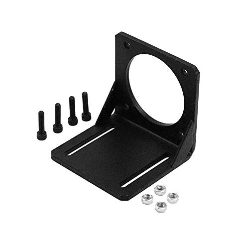Nema 34 Stepper Motor Steel Mounting Bracket with Screws Black
