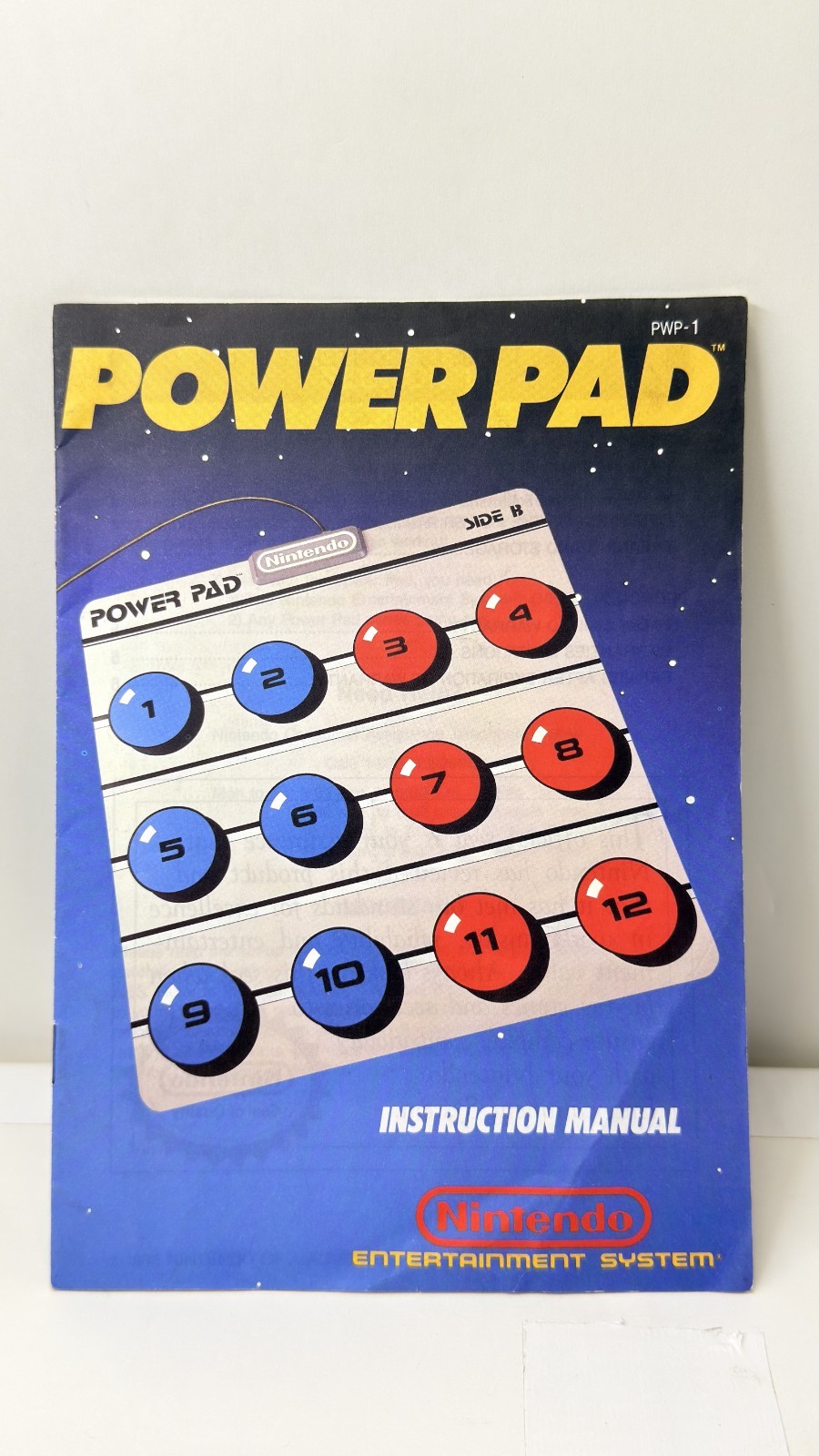 NES- POWER PAD-MANUAL ONLY- w/ Oval Seal- CRISP in Great Condition!