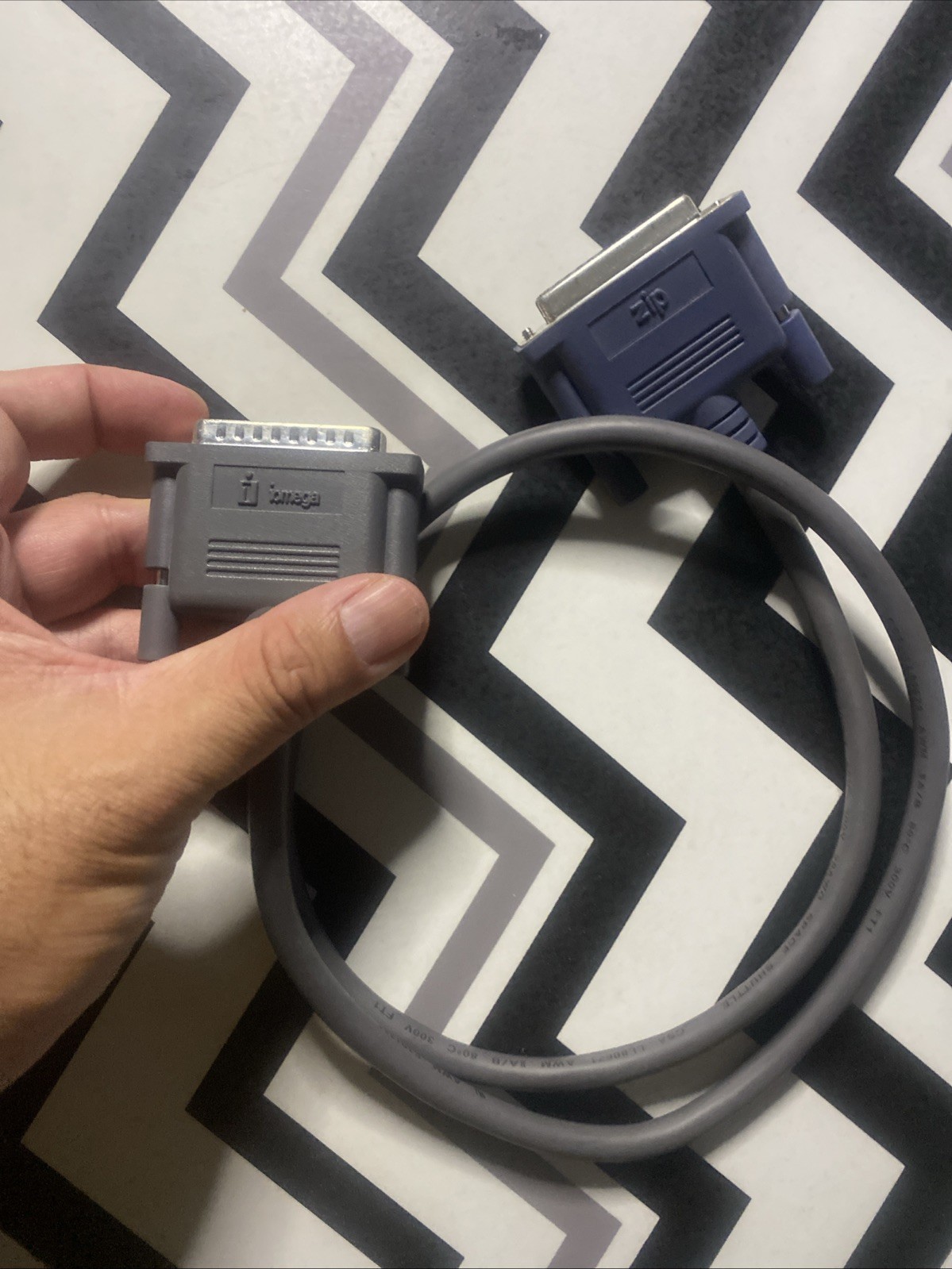 Iomega External Parallel ZIP-100 Drive Z100P2 W/ Cables & AC Adapter UNTESTED