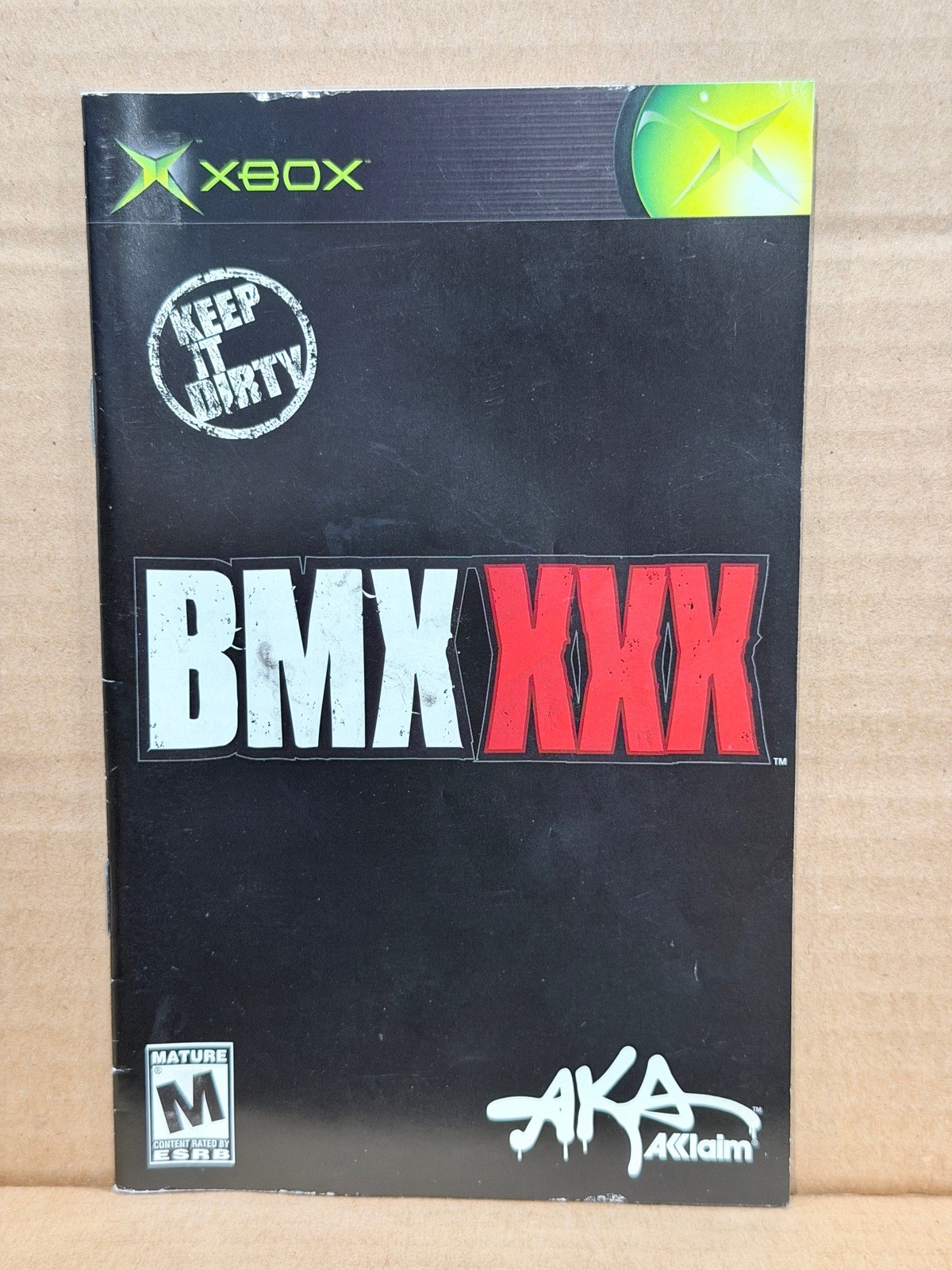 BMX XXX Microsoft Xbox  Game Manual Booklet Only No Game