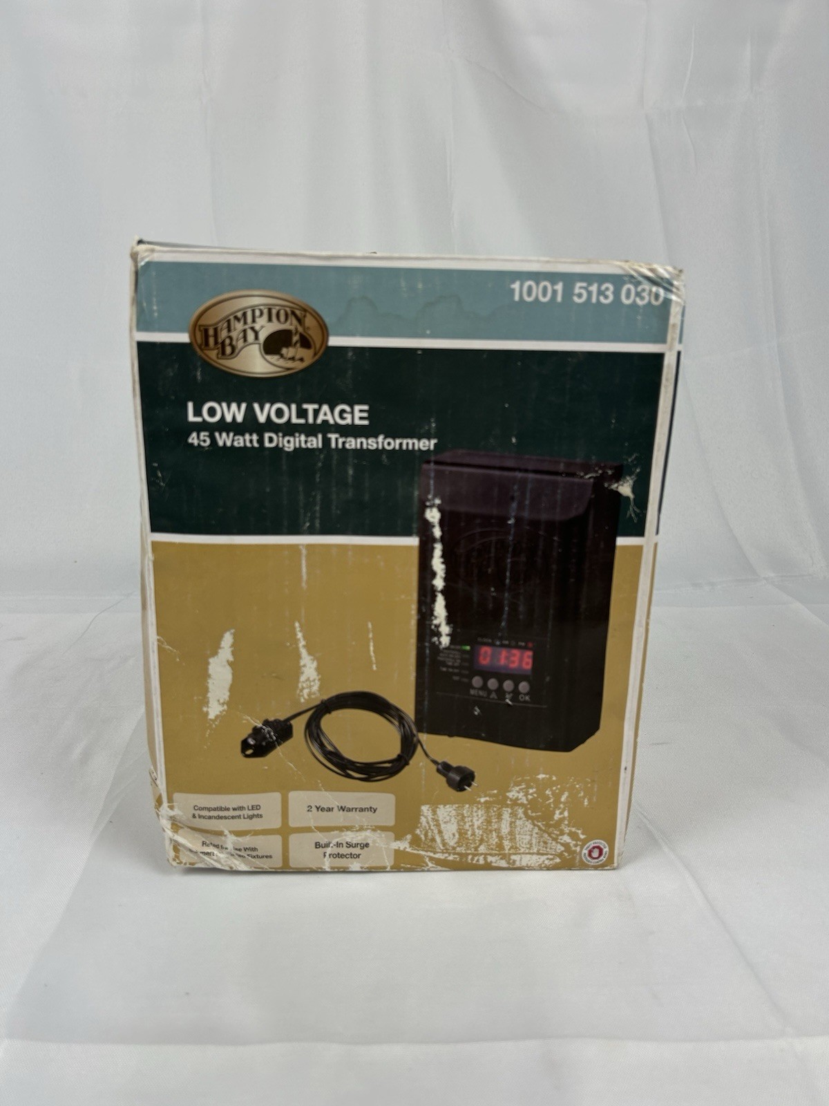 Hampton Bay Low-Voltage 45-Watt Digital Landscape Light Transformer 1001 513 030