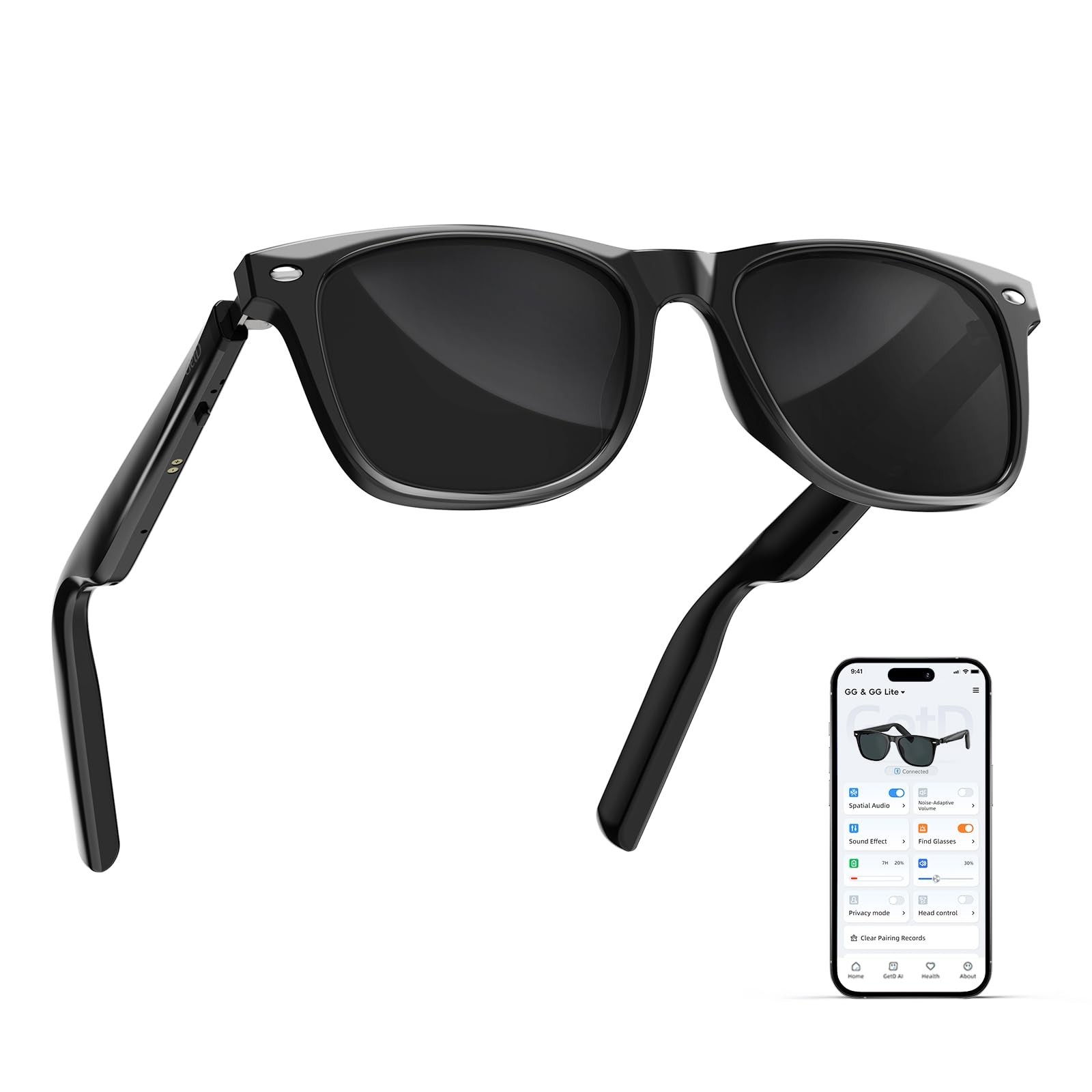 AI Glasses for Men & Women, Smart Glasses Powered by ChatGPT, AI Real-time Tr...
