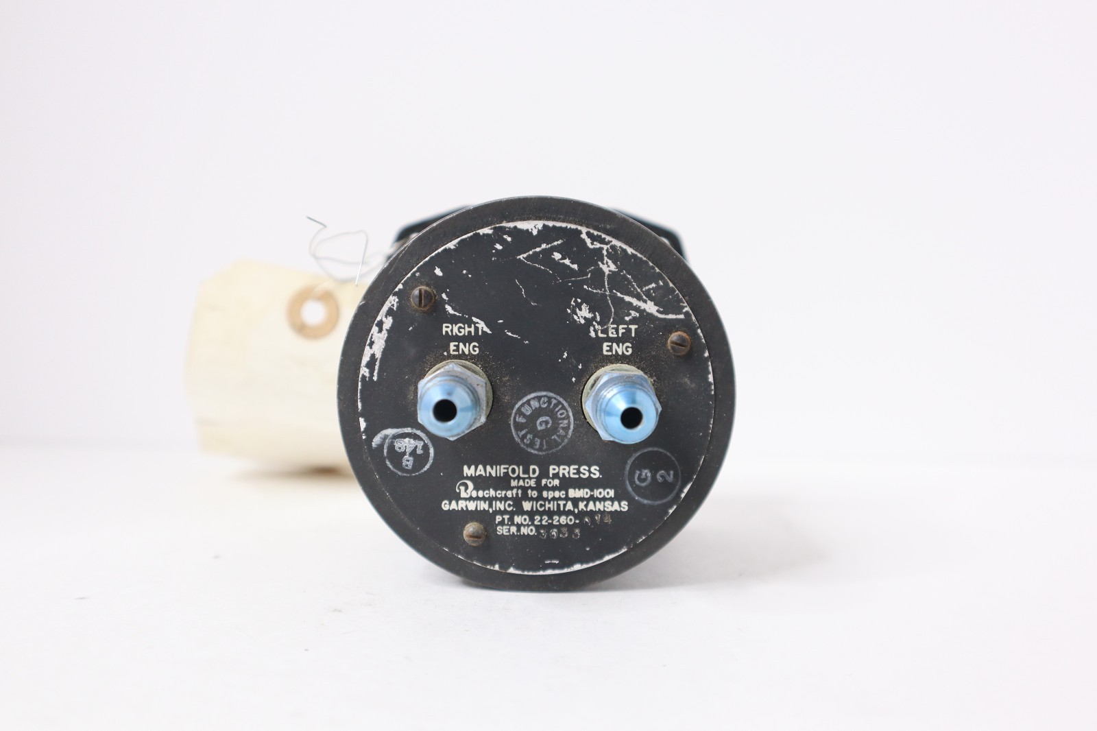 Garwin 22-260-014 Beechcraft Manifold Pressure Indicator