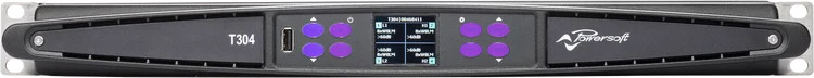 Powersoft T304 3,000-watt 4-channel Power Amplifier with Dante