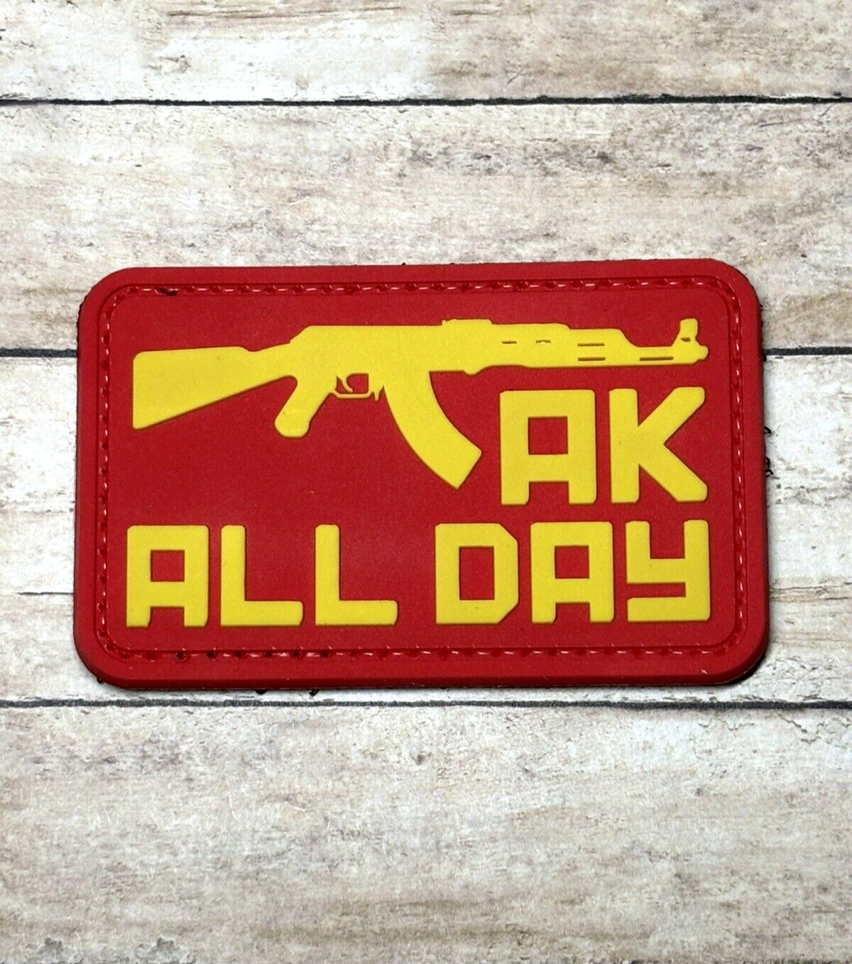 PVC Tactical Patch - AK All Day Patch - Morale Assault Rifle Gun Patch