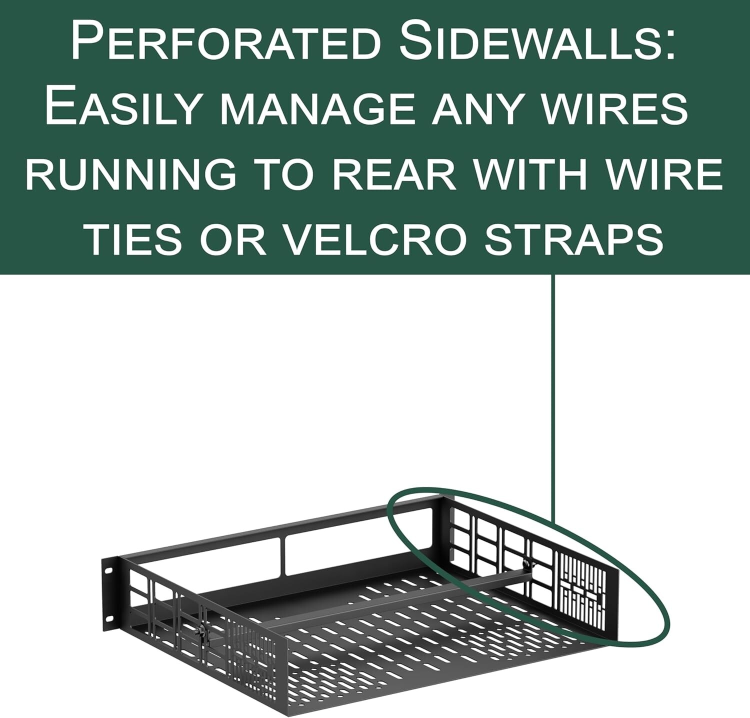 ynVISION.DESIGN Rack Shelf Compatible with SONOS AMP | Rack Mountable 2 Pack