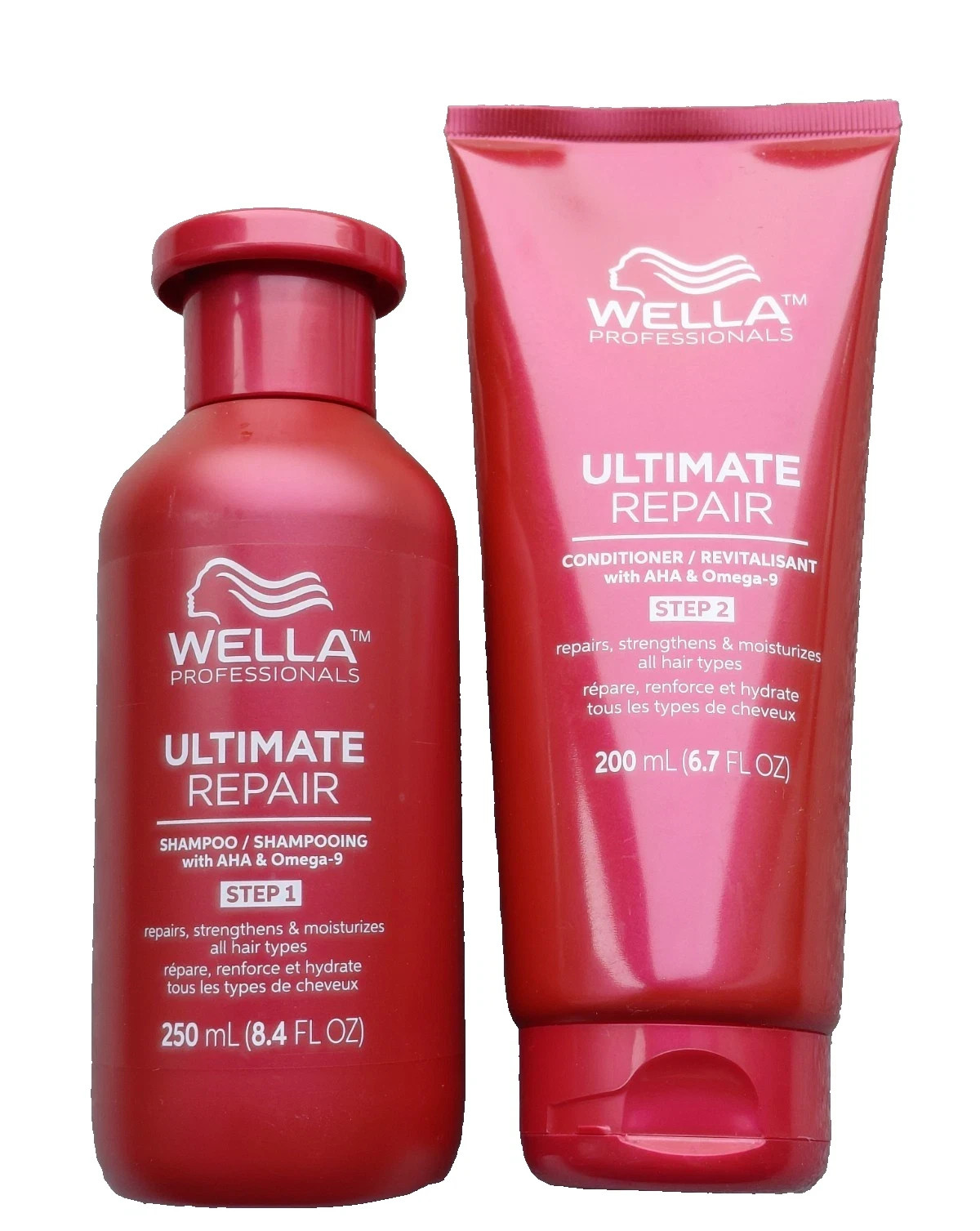 Wella Ultimate Repair Shampoo 8.4 oz Step 1 and Conditioner 6.7 oz Step 2 Duo