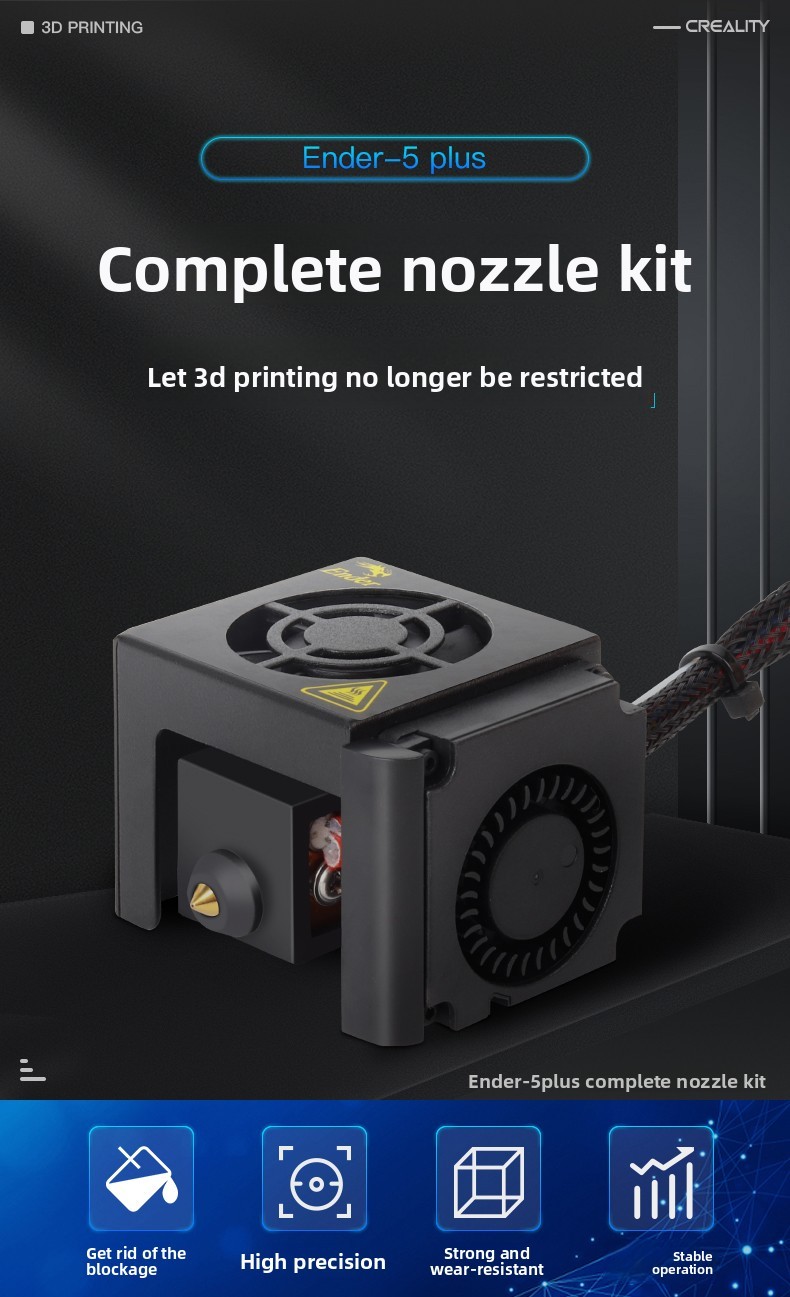 Creality 3D Ender-5Plus complete nozzle kit