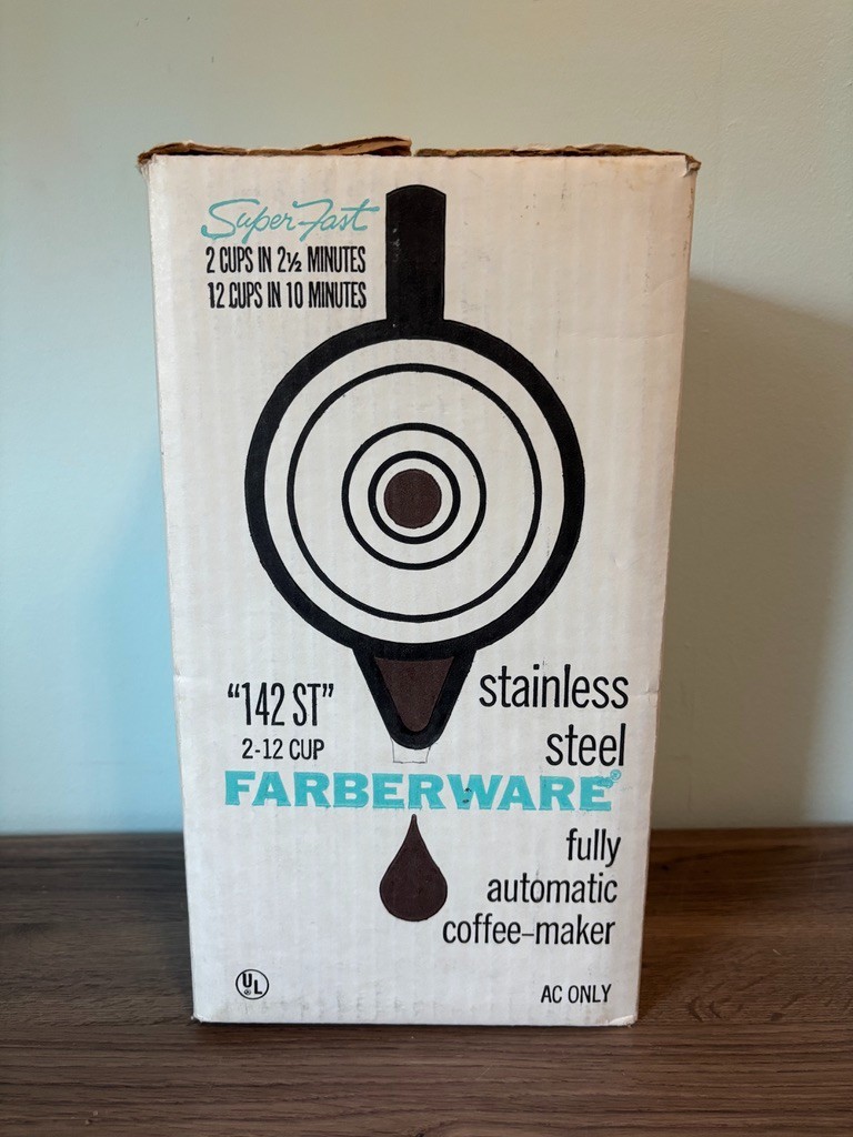 FarberWare 142 ST 2-12 Cup Stainless Steel Fully Automatic Coffee-Maker with Box