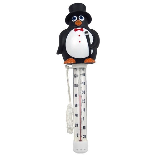 POOLMASTER 25303 Floating Pool Thermometer 1" 120F PVC Mr. Penguin