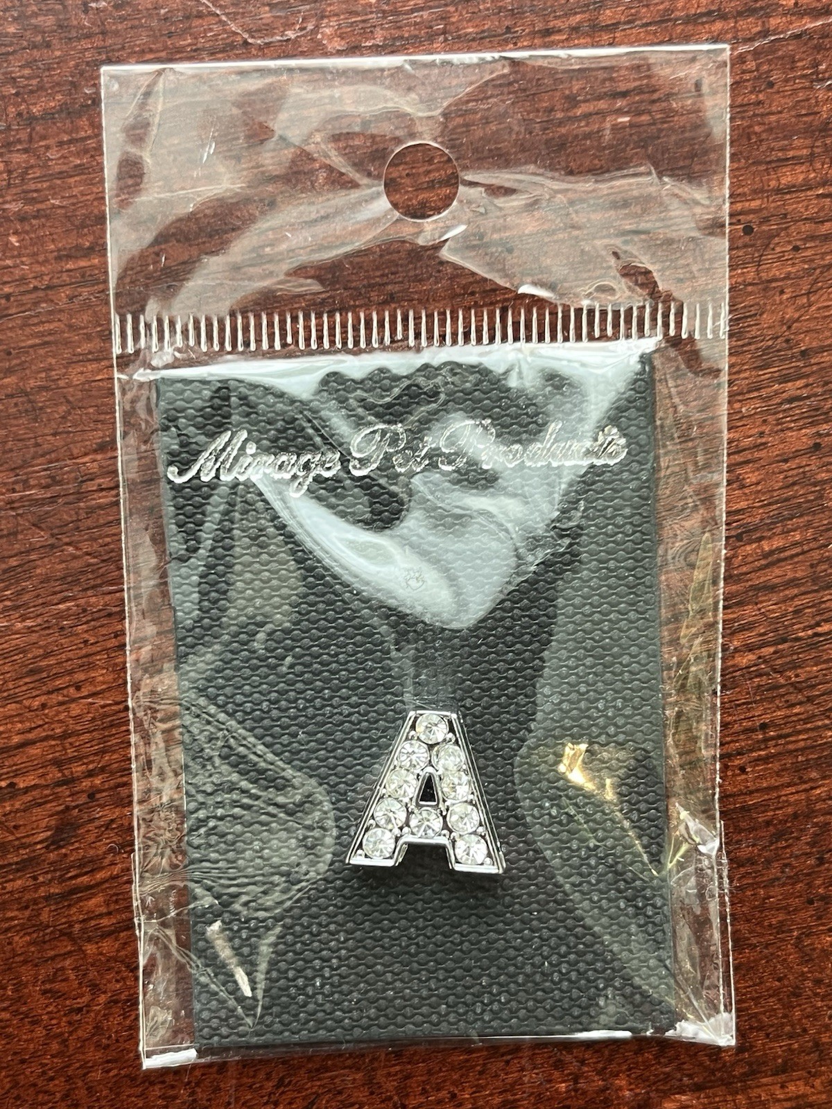Mirage Pet Product Letter “A” Rhinestone Collar Charm .