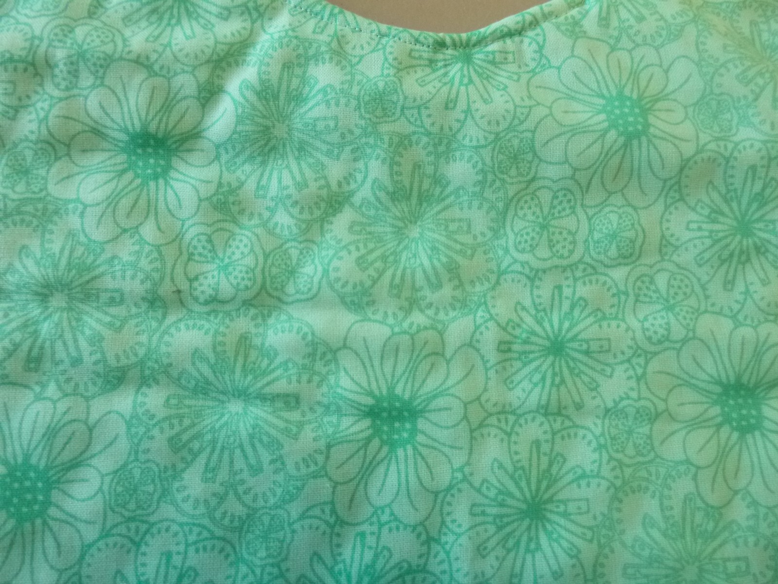 Adult Bib/Clothing Protector double thickness with Quilted Diamond Backing
