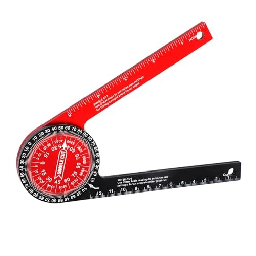 18.5cm/7.3in Miter Saw Protractor, Aluminum Miter Protractor for