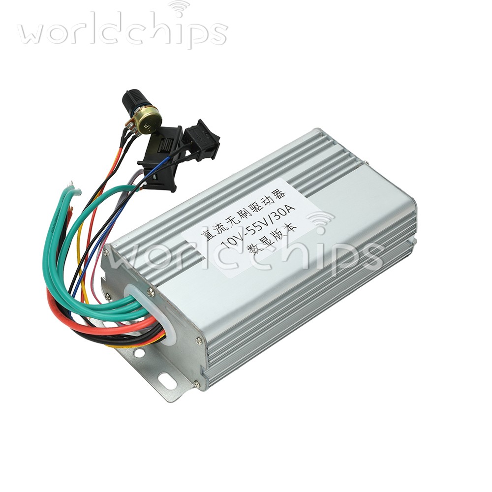 10-55V 30A 3-Phase DC Brushless Controller Electronic Speed Control Motor Drive
