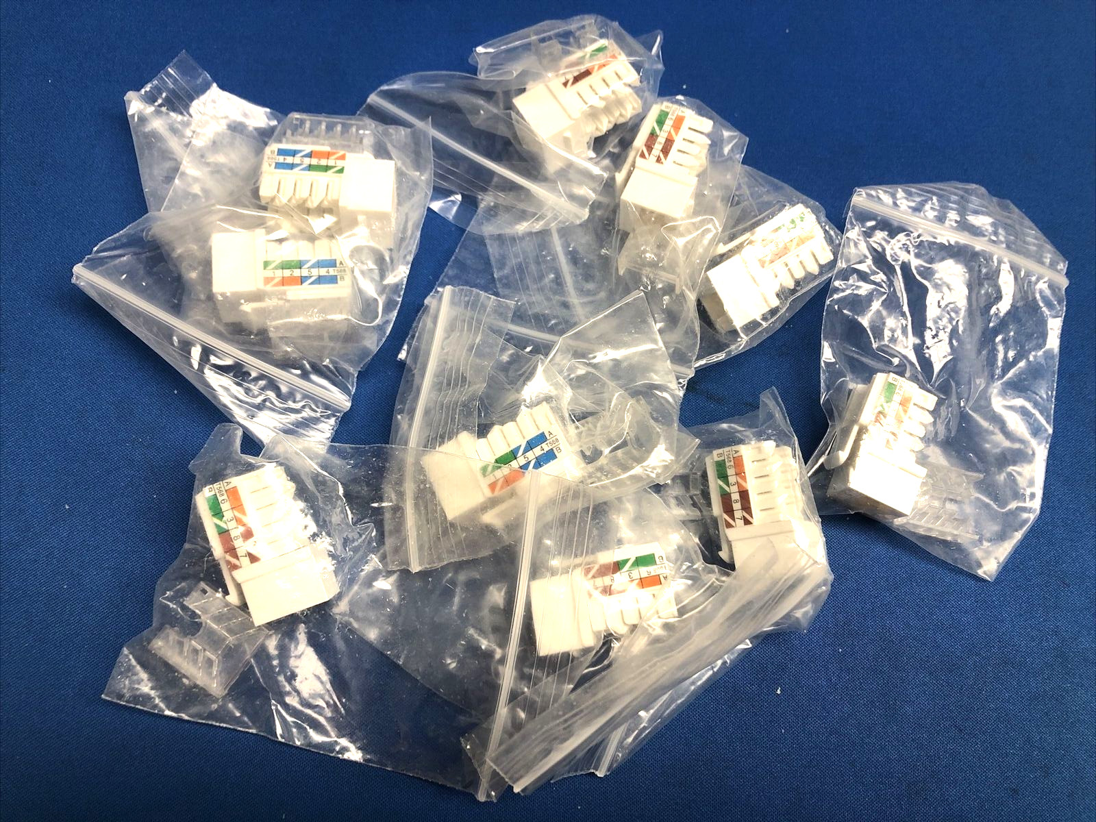 (10/pack) RJCK UTP CAT5e  Keystone Jack Inline Coupler White