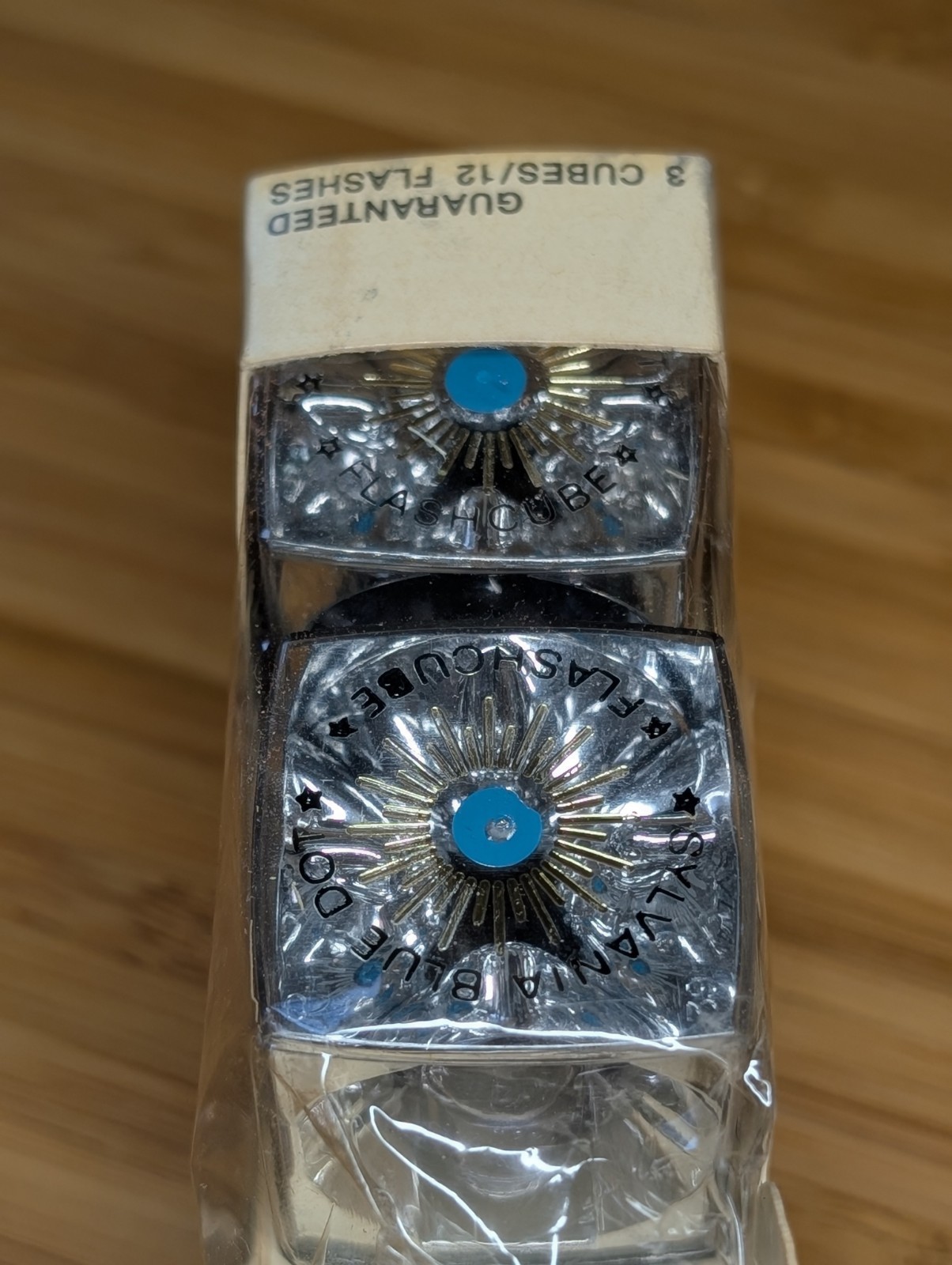 Two (2) Vintage New Sylvania Blue Dot Camera Flash Cubes In Open Box NOS