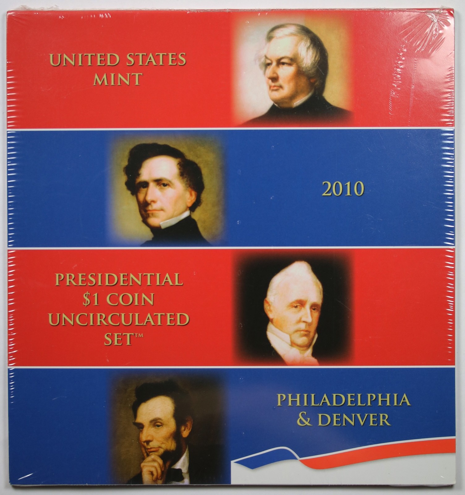 2010 Presidential $1 Coin Uncirculated Set P & D United States Mint Sealed