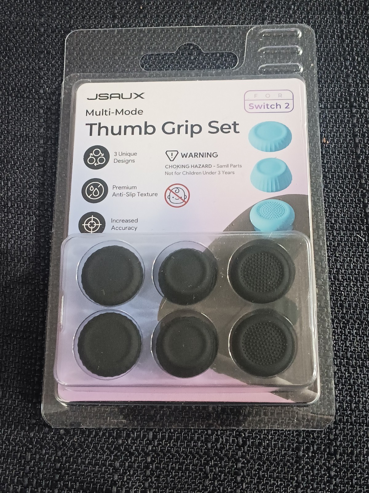 JSAUX Thumb Grips for Nintendo Switch 2 (2025), Switch Thumb Grip Caps
