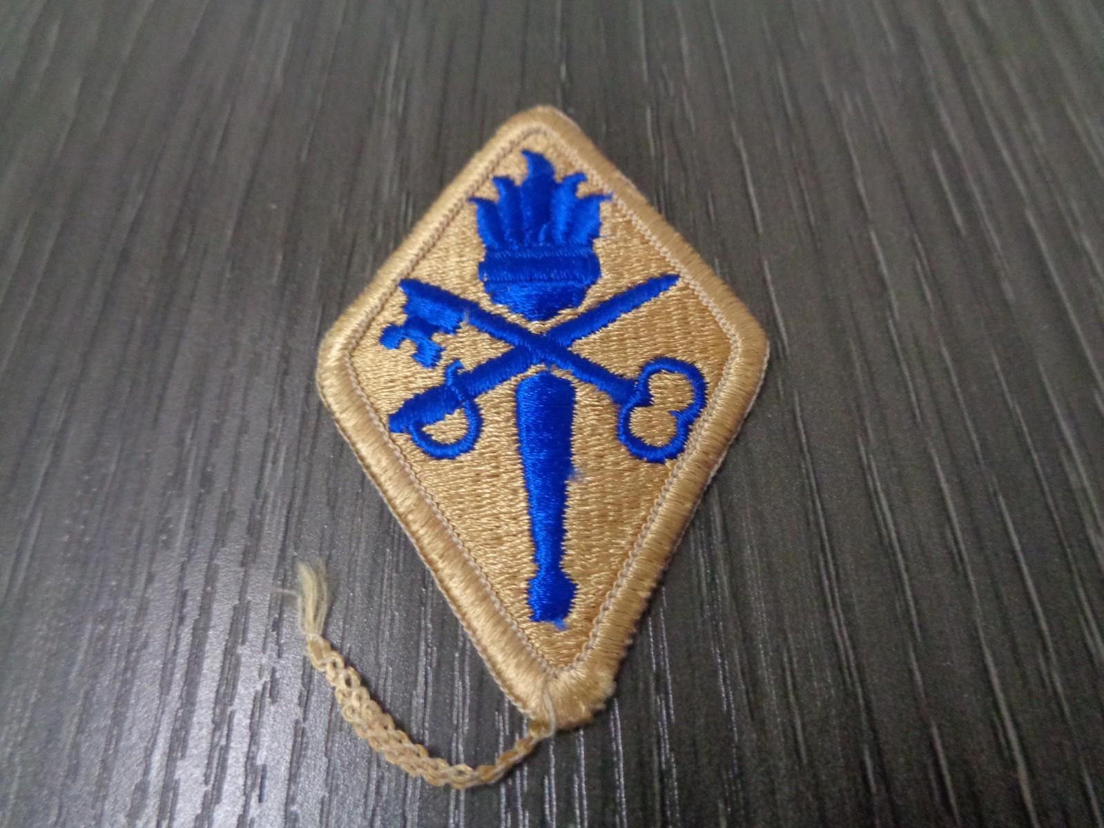 U S Army Color SSI- Quartermaster Training Center And School. FULL COLOR