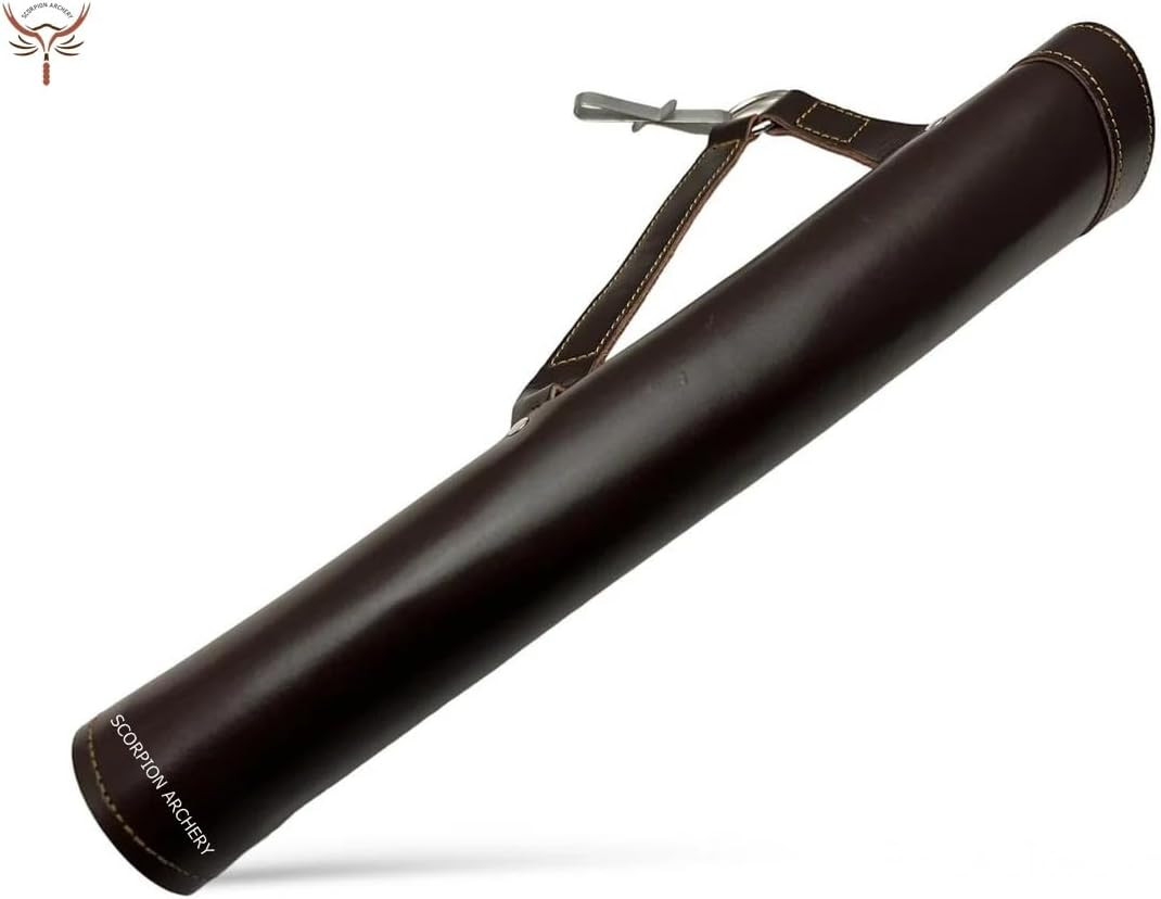 Handmade Leather Back Quiver for Bows - Lightweight & Comfortable Gift