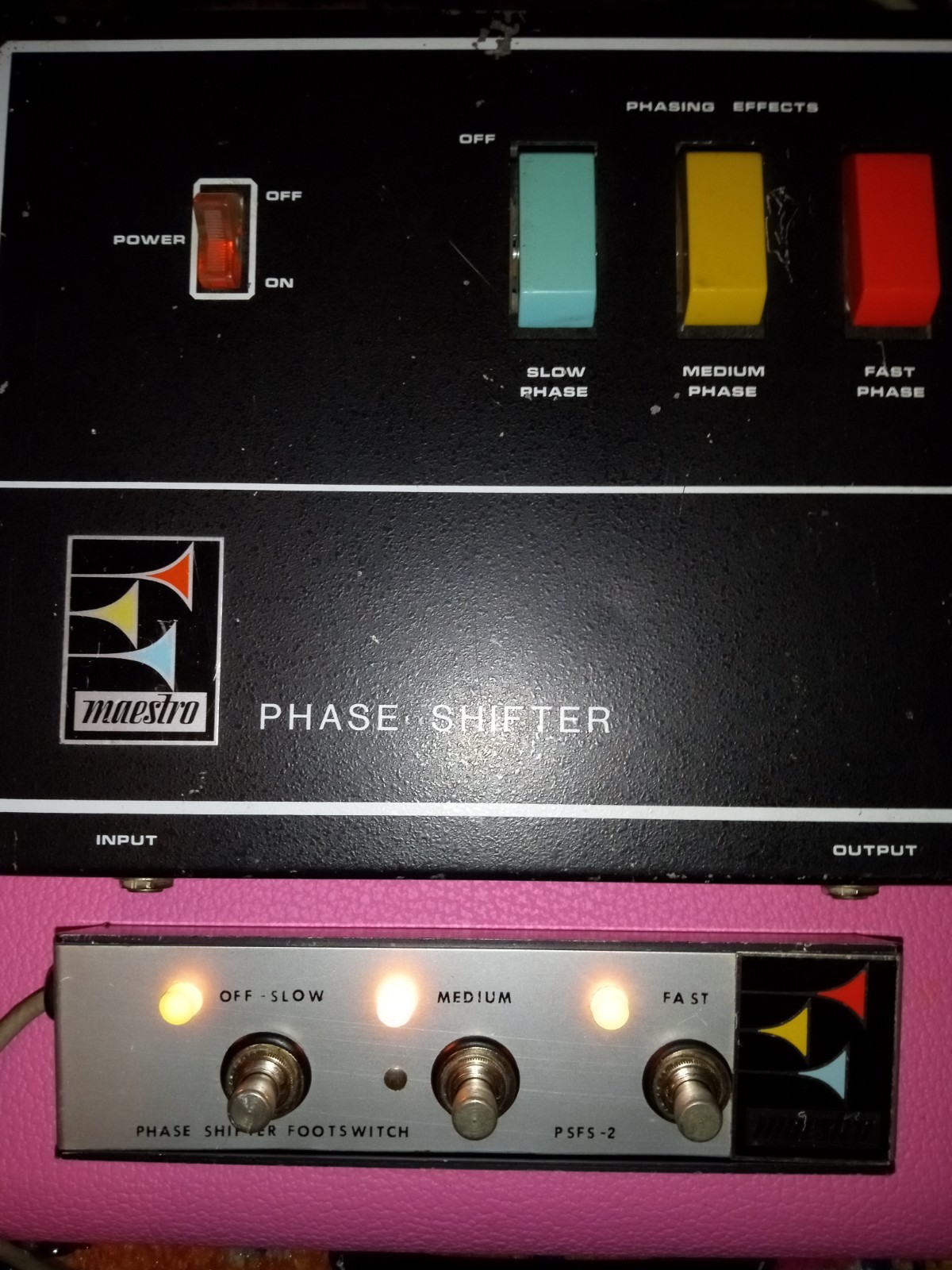 Maestro PS1 Phase Shifter 1970s with rare foot switch