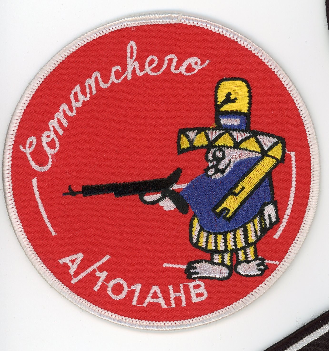 PATCH HELICOPTER US ARMY A/101 AHB COMANCHERO SEW ON PARCHE