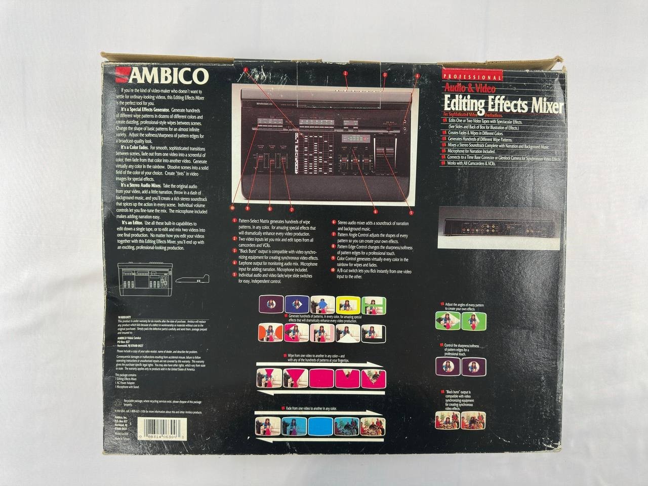Ambico Audio/Video Editing Effects Mixer Model V-6300