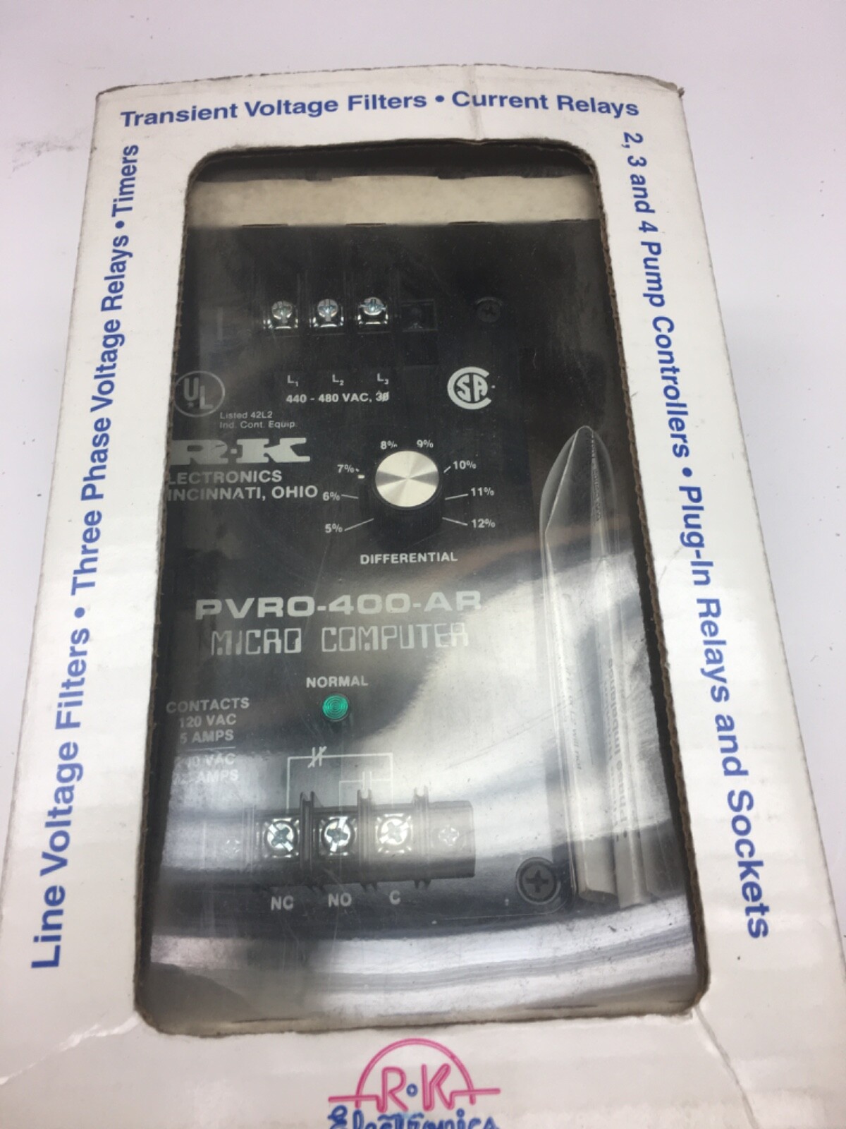 RK Electronics PVR0-400-AR, (Bin#3)
