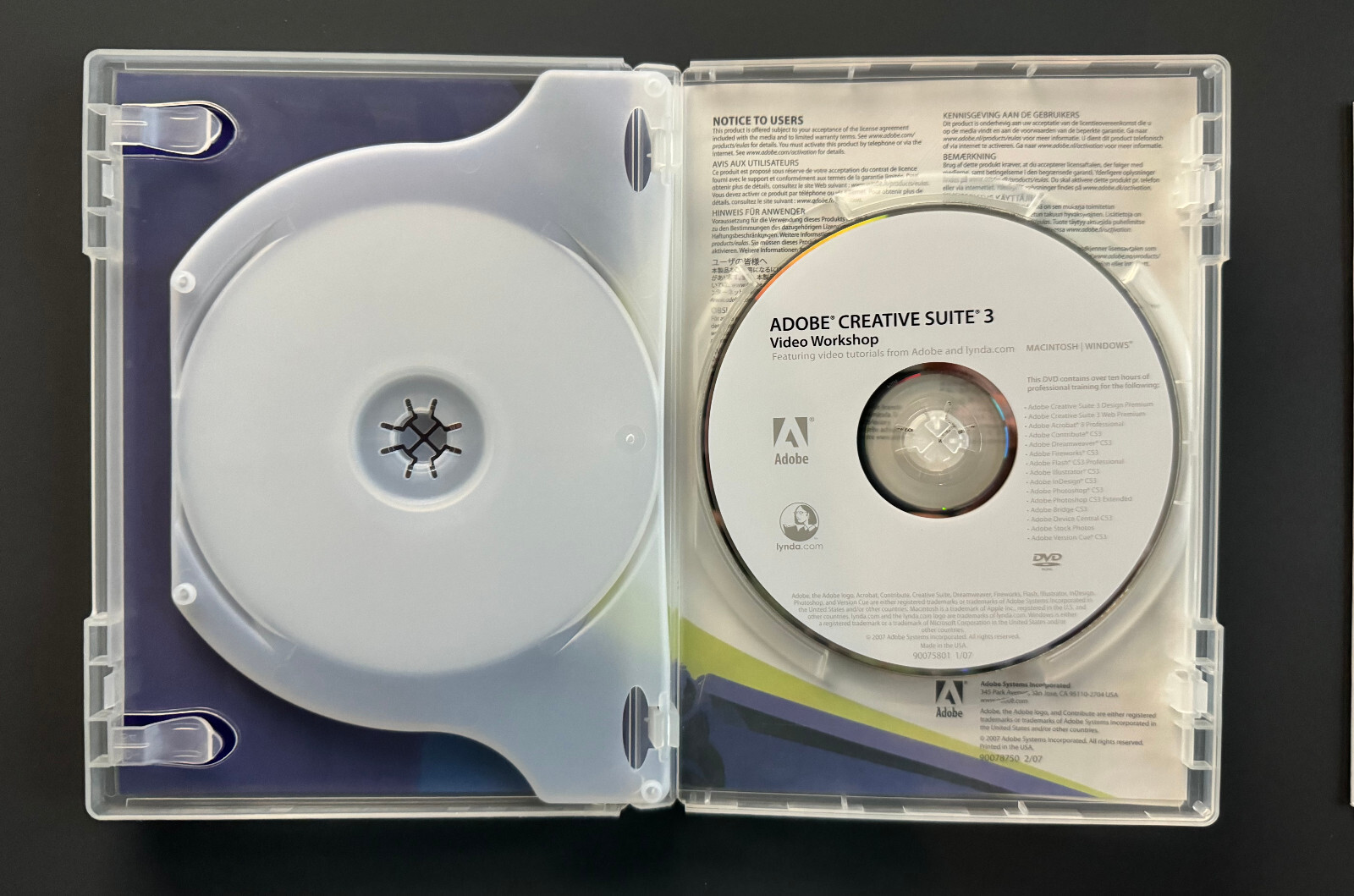 Adobe Contribute CS3 Web Publishing DVD for MacOS 10.4.8 Tiger