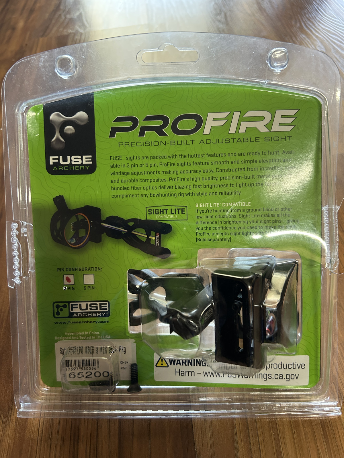 Fuse pro fire 2 pin sight