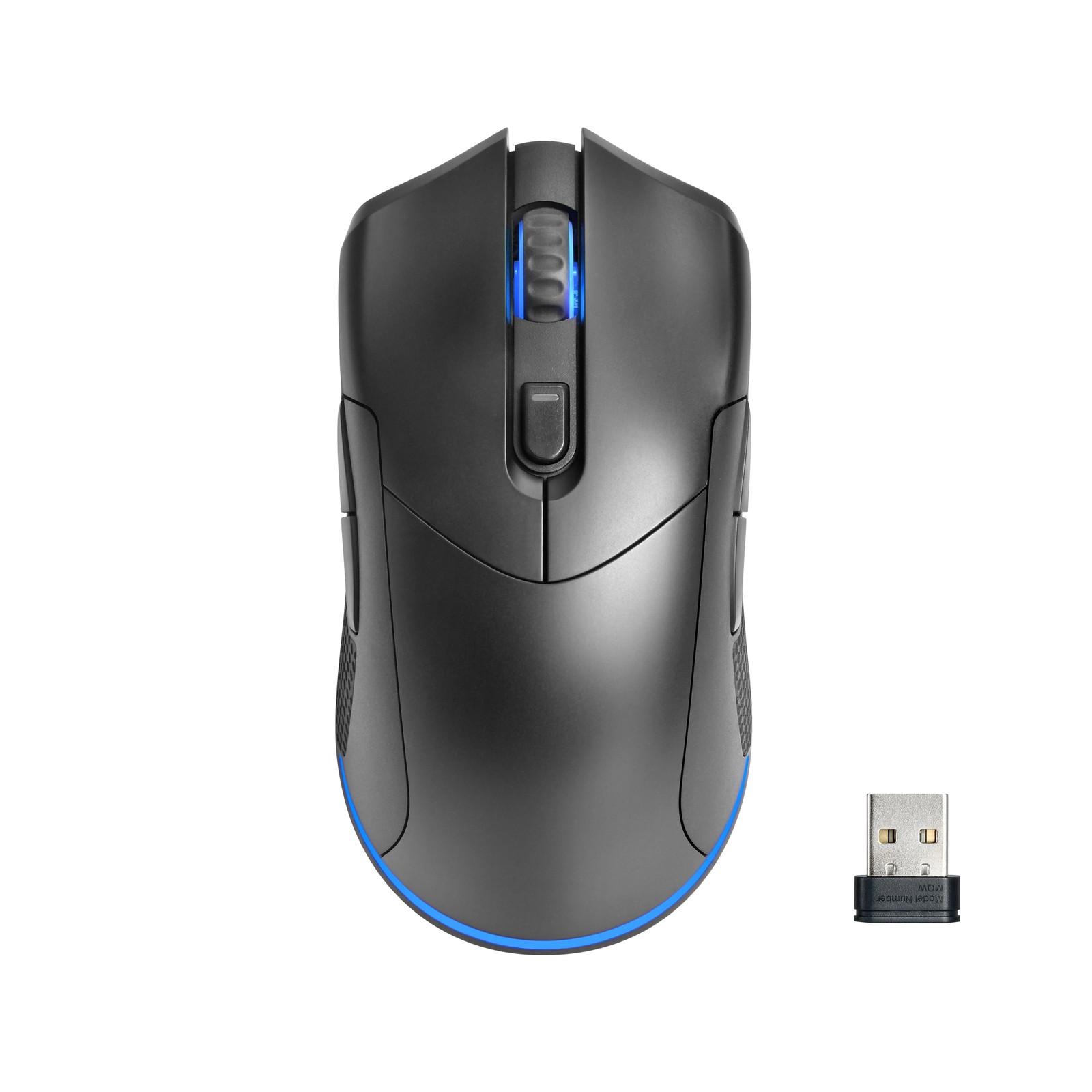 onn Rechargeable Wireless Gaming Mouse with LED Lighting, 8 Programmable Buttons