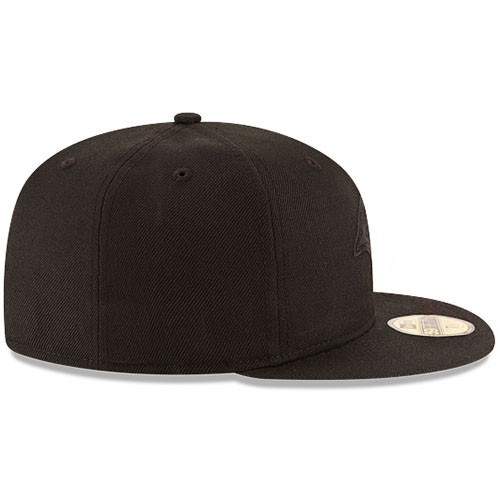 New Era L.A Rams 5950 Fitted Hat NFL League Basic Black on Black Cap