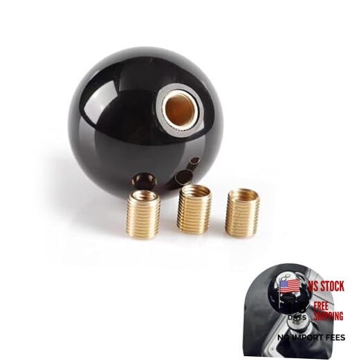 leechio Shift Knob Manual Gear, 8 Ball Billiard Round Smooth and Easy to Grip