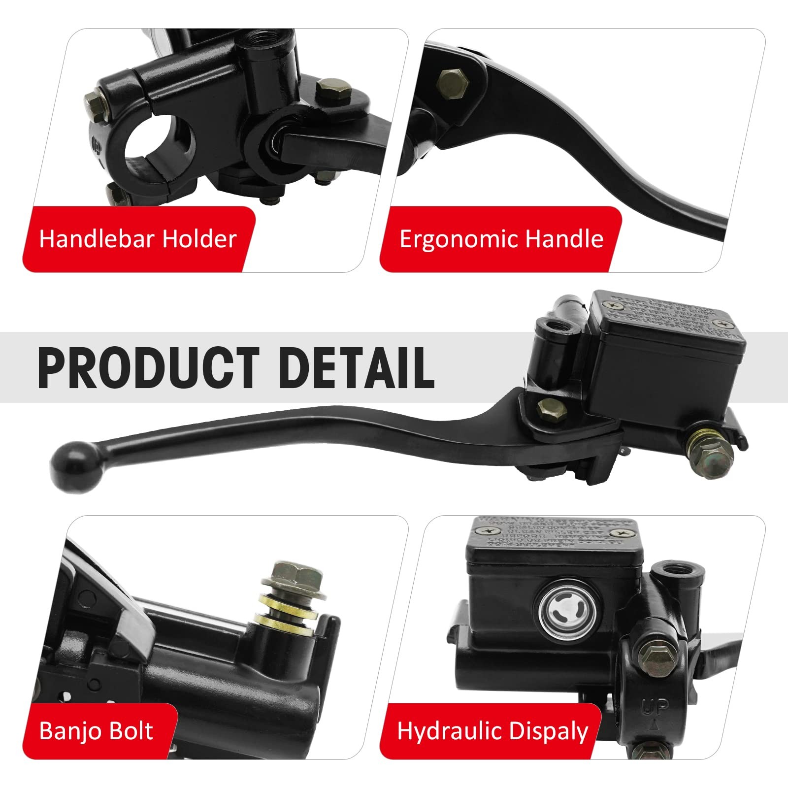 Front Brake Master Cylinder Compatible with Suzuki KingQuad QuadRunner...