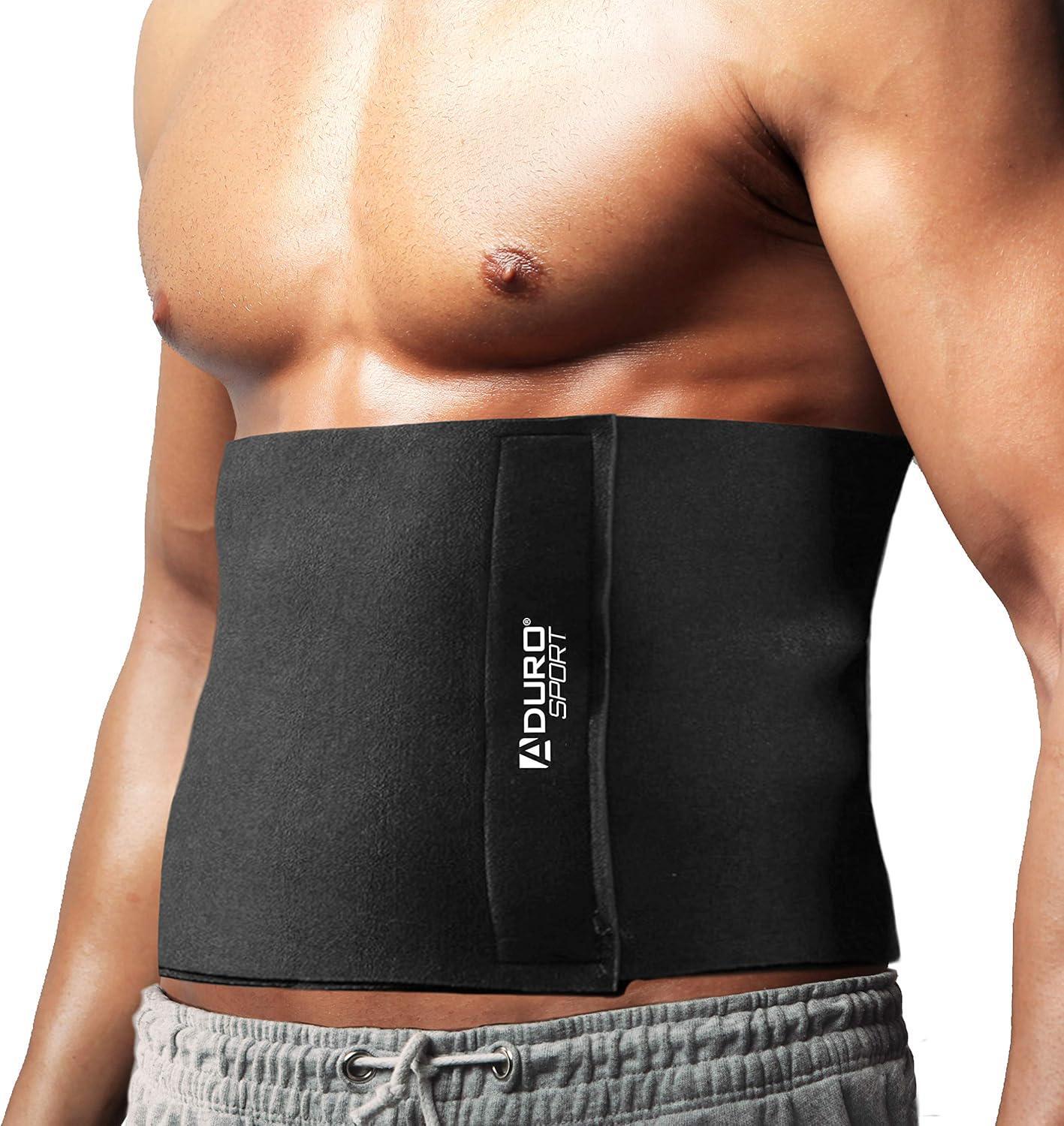 Aduro Waist Trainer For Men Women Sweat Belt Trimmer Body Shaper Exercise Belt