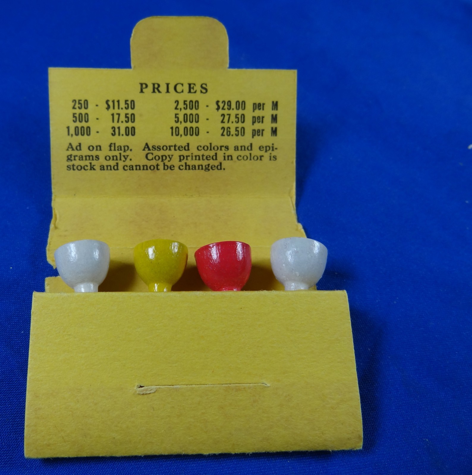 ANTIQUE VINTAGE  ADVERTISING GOLF TEES  MATCH BOOK GREAT COLLECTION BOBBY TEES