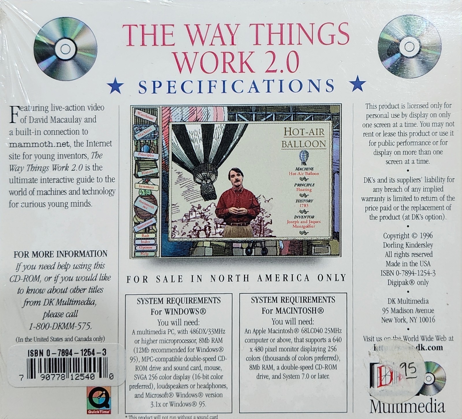 David Macaulay The Way Things Work 2.0 CD-ROM NEW SEALED