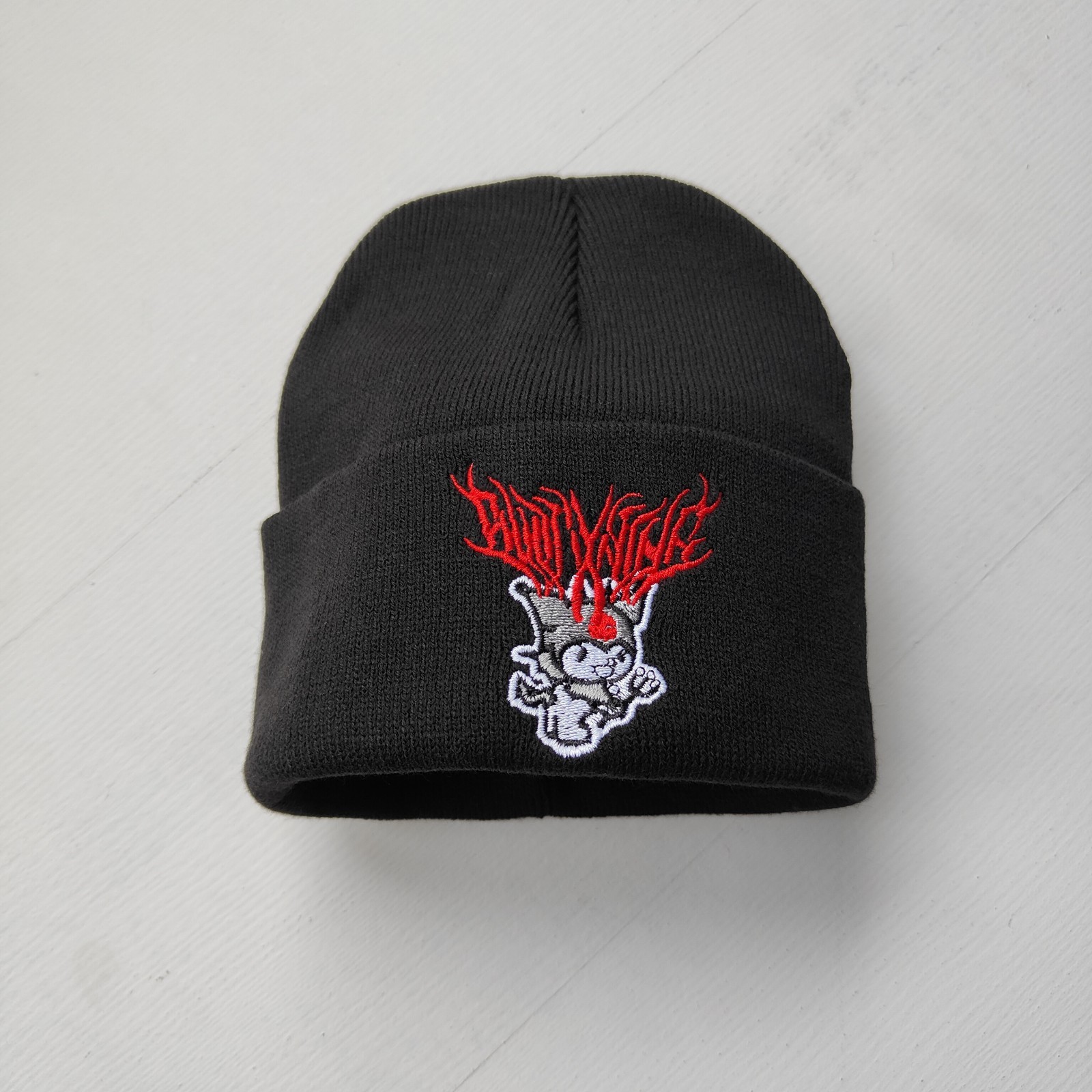 Kuromi Beanie,Anime Embroidery Beanie,Harajuku clothing,Teenage gift,Kawaii