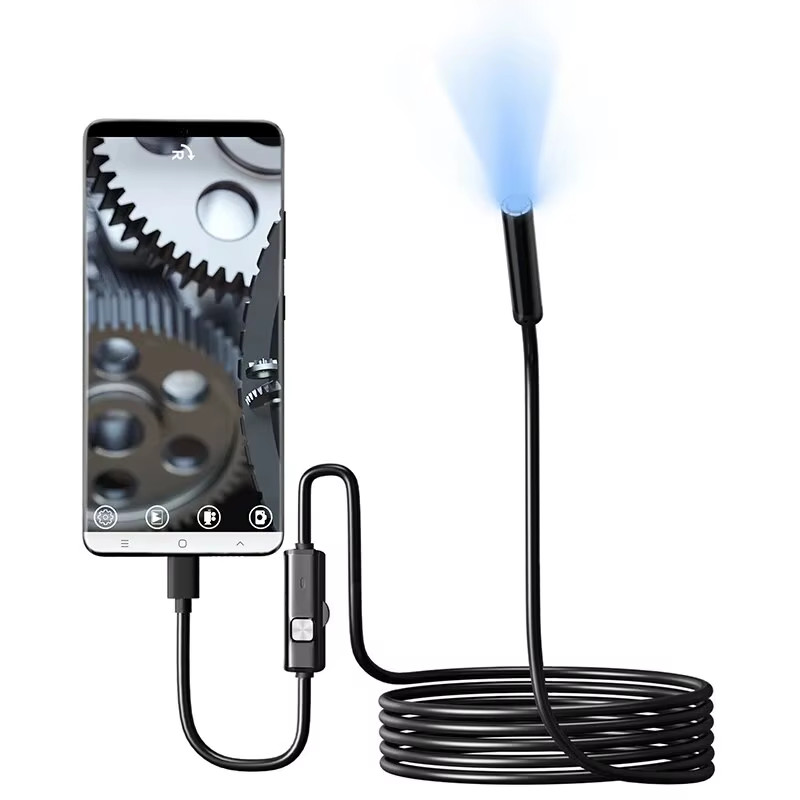 Flexible Endoscope Inspection 7.0mm USB Type-C Android PC Camera IP67