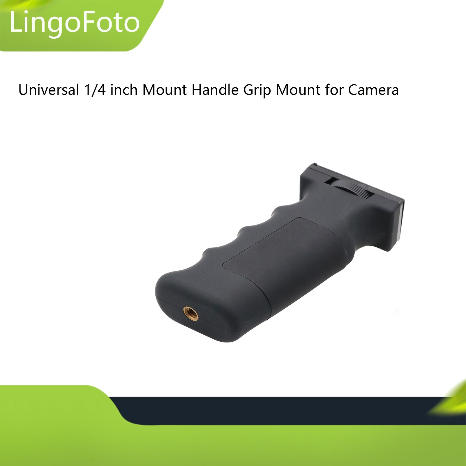 Universal Black 1/4 inch Mount Handle Grip Mount Handheld for Camera Telescope