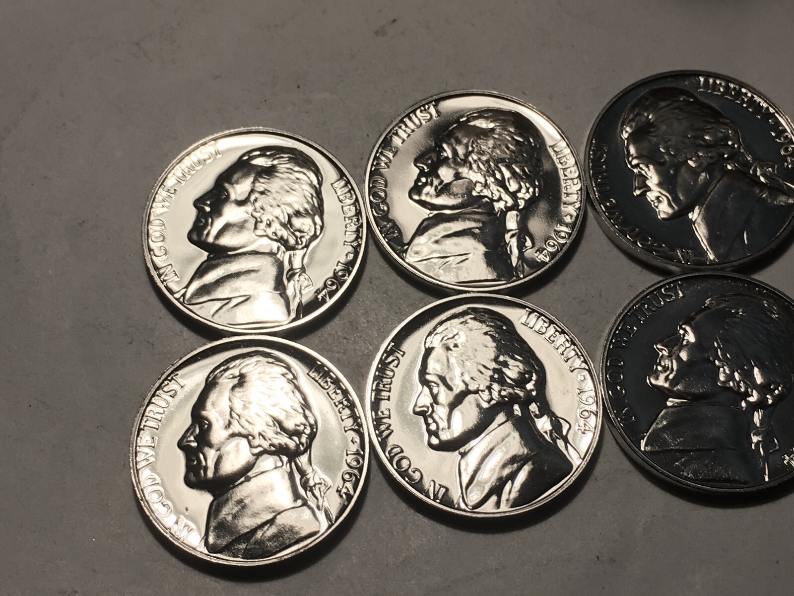 1964 WDDO-018 Nice Proof Doubled Die Obverse Jefferson Nickel Error