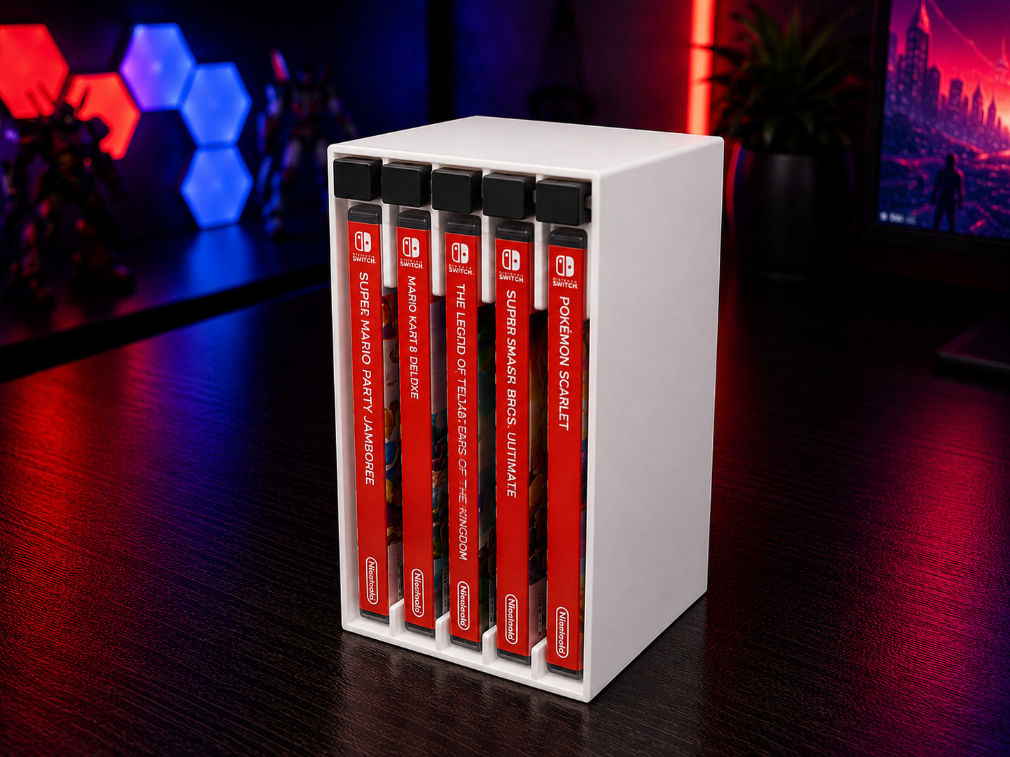 Nintendo Switch Game Holder – 5 Game Capacity | Ejection Mechanism