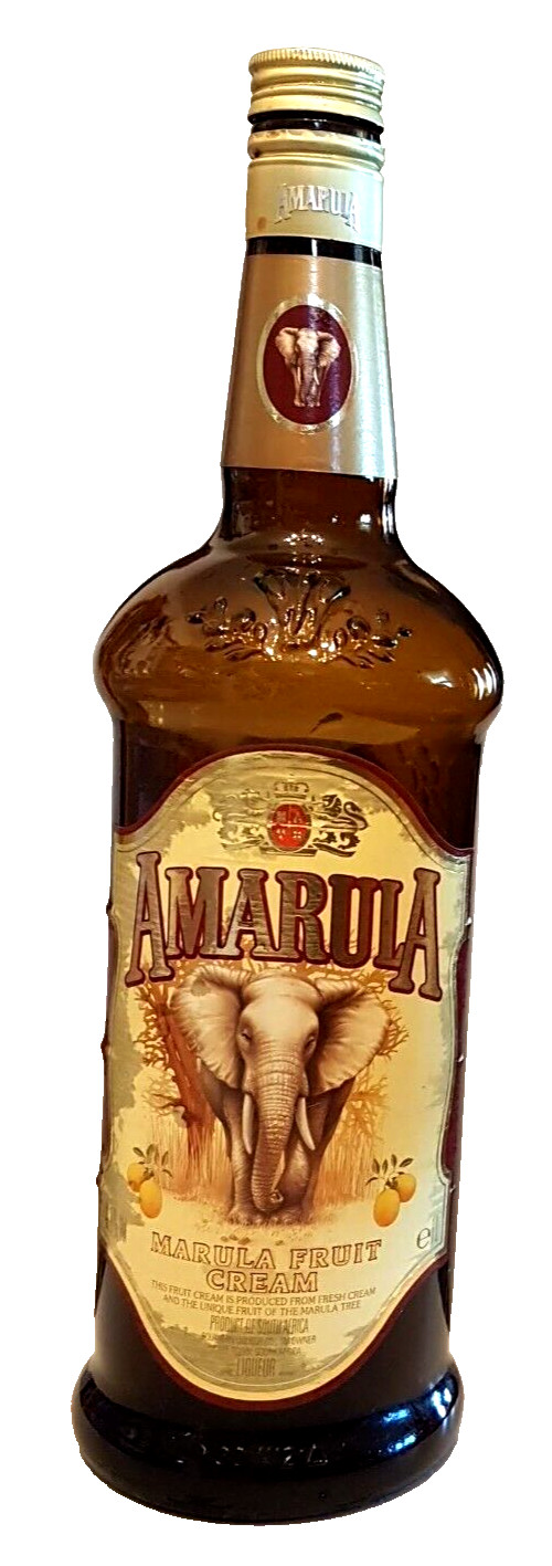 Amarula Marula Fruit Cream Liquor EMPTY BOTTLE 2010 edition Elephant Label