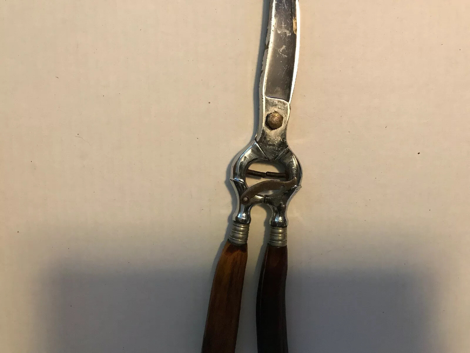 E. Spitzer SOLINGEN GERMANY Chrome & Antler HANDLE HUNTING Snips Scissors