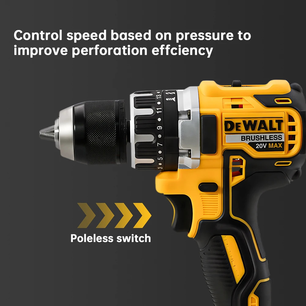 DEWALT DCD796 20V MAX Brushless Hammer Drill Driver Cordless LED Light Tool Only