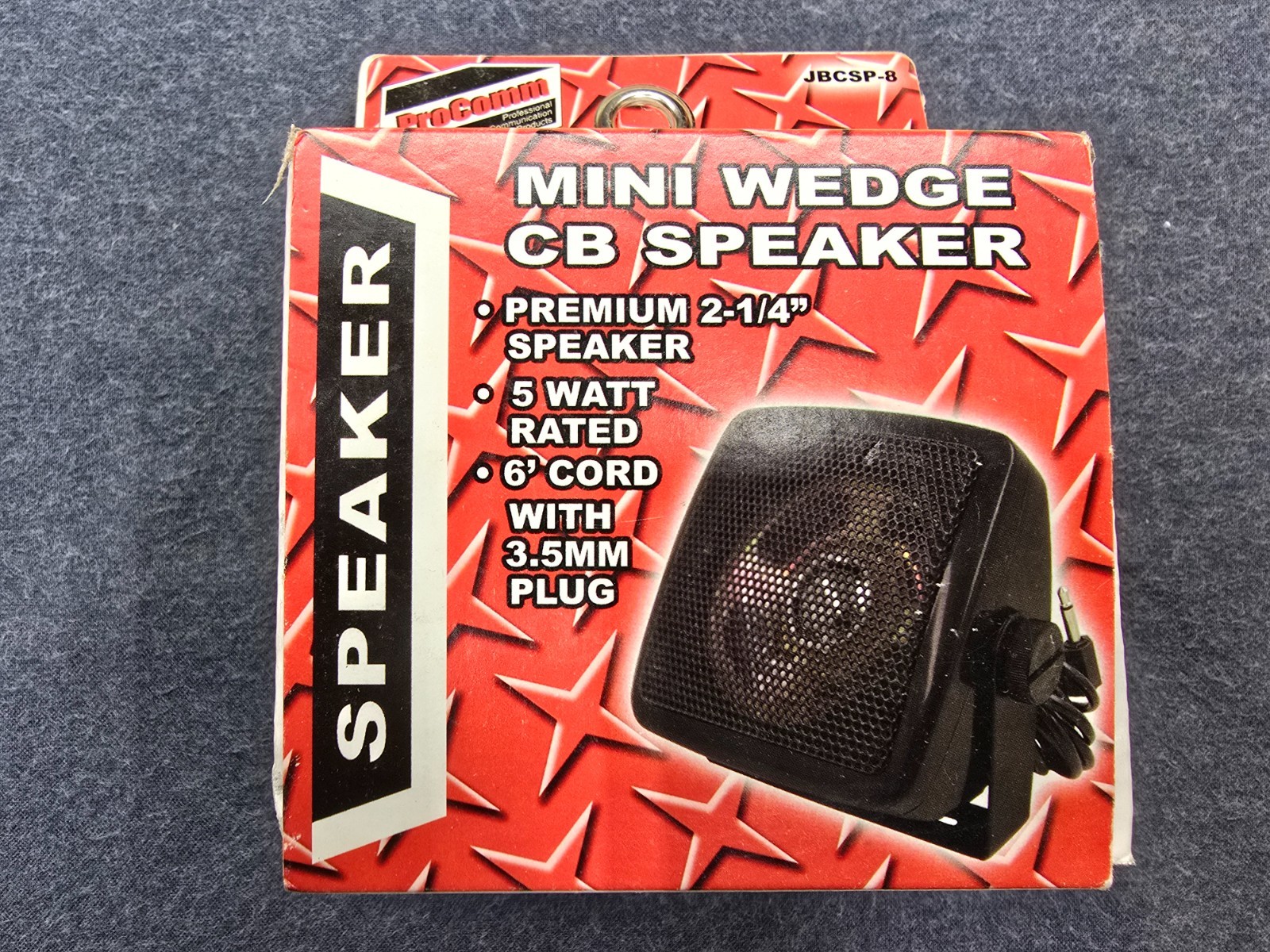 ProComm JBCSP-8 External CB Mini Wedge 2-1/4" Speaker, 5W, 3.5mm Plug