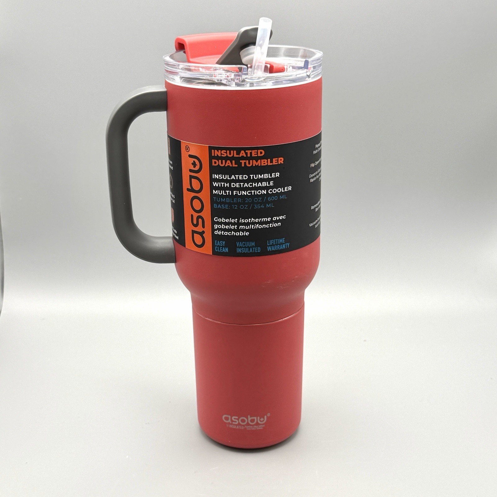 DUPLEX 2-in-1 Travel Mug and Beer Can Holder Enjoy hot and cold drinks NEW