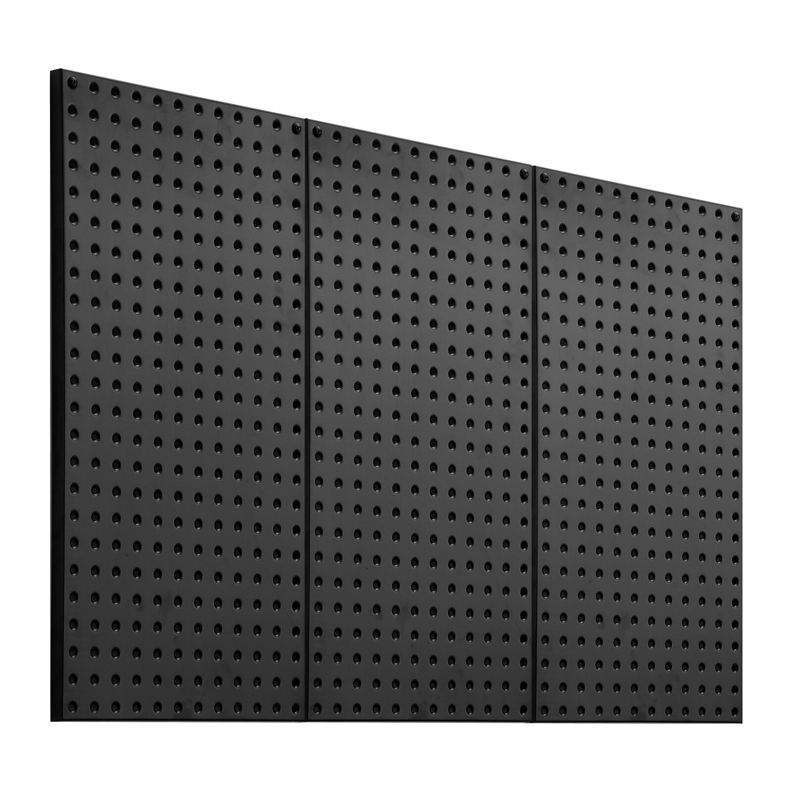 Uimoso 3 Metal Pegboard Panels 24" x 12" for Wall-Mounted Tool Organization